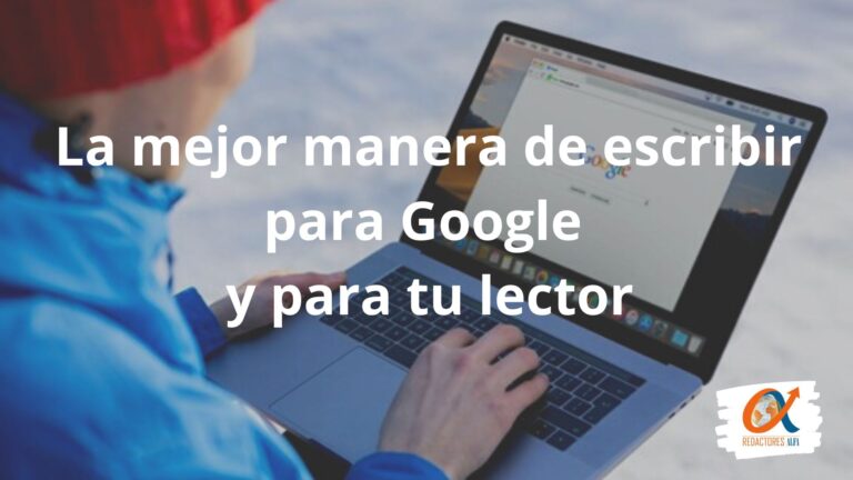 escribir-para-Google. Redactores Alfa